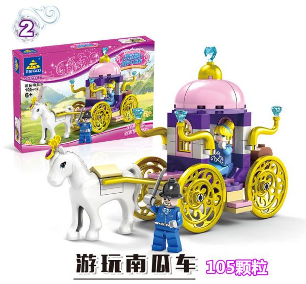 KAZI / GBL / BOZHI 98707-2 Cinderella's Dreamworld Carriage 4 2