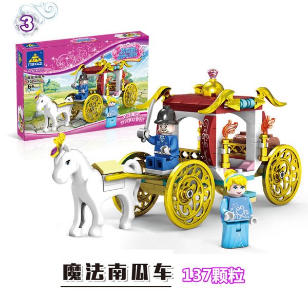 KAZI / GBL / BOZHI 98707-2 Cinderella's Dreamworld Carriage 4 3