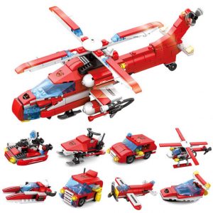 KAZI / GBL / BOZHI KY80514-2 City Fire: Heavy Fire Helicopter 8IN1 8 Fit 0