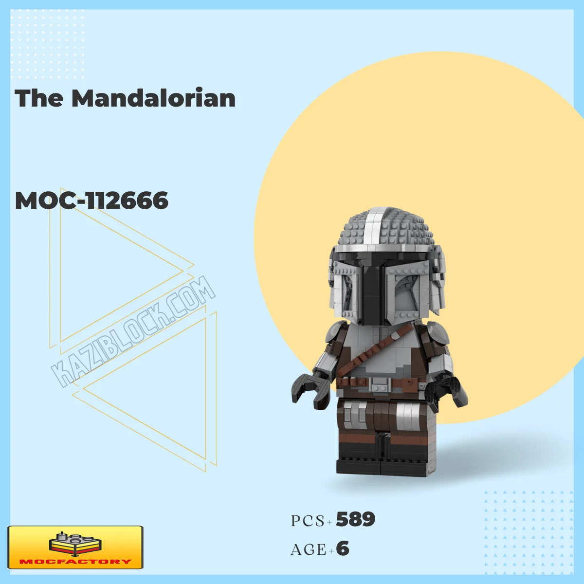 MOC Factory 112666 The Mandalorian brick set KAZI Block